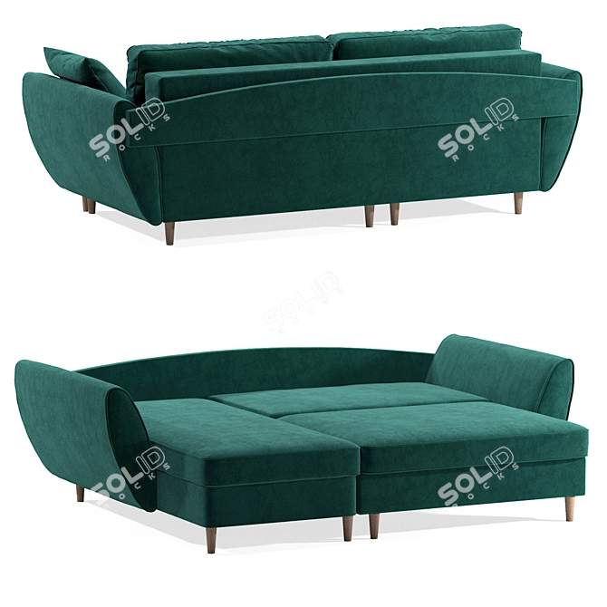 Idyllic Corner Sofa Bed "Brashi 3D model image 4