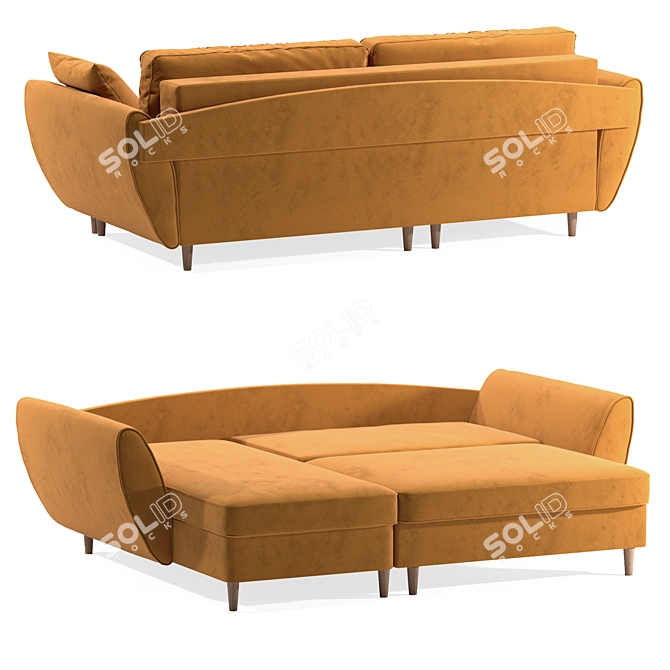 Idyllic Corner Sofa Bed "Brashi 3D model image 5