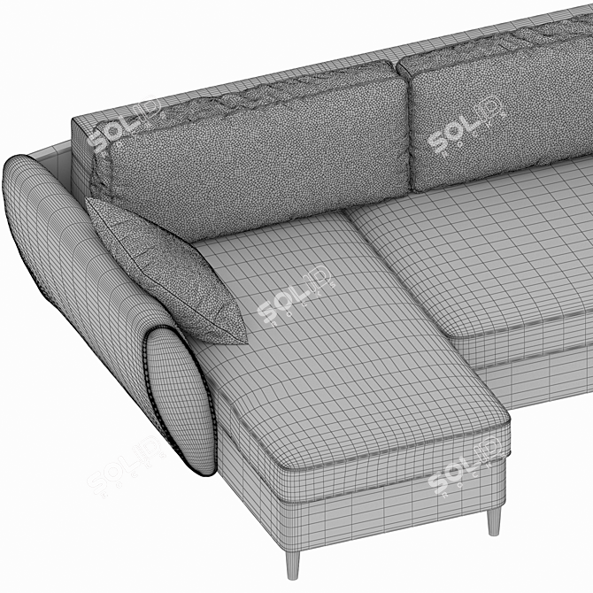 Idyllic Corner Sofa Bed "Brashi 3D model image 7