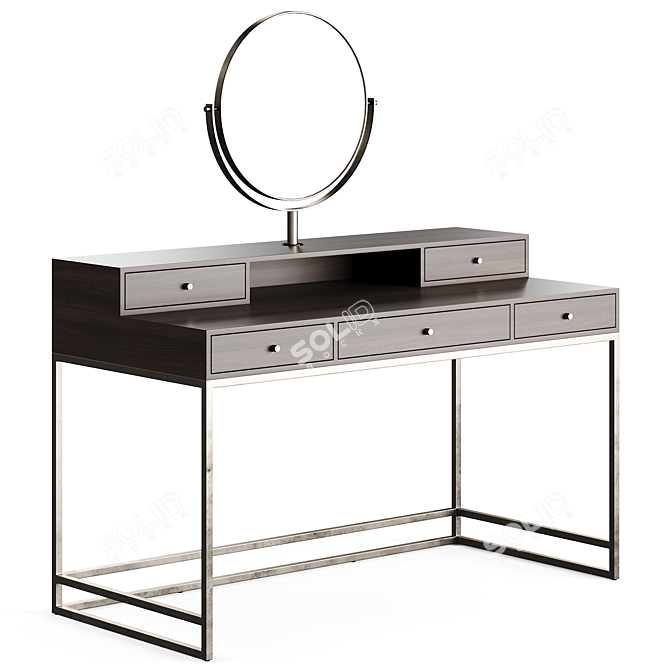 Modern Wood Dressing Table 3D model image 6