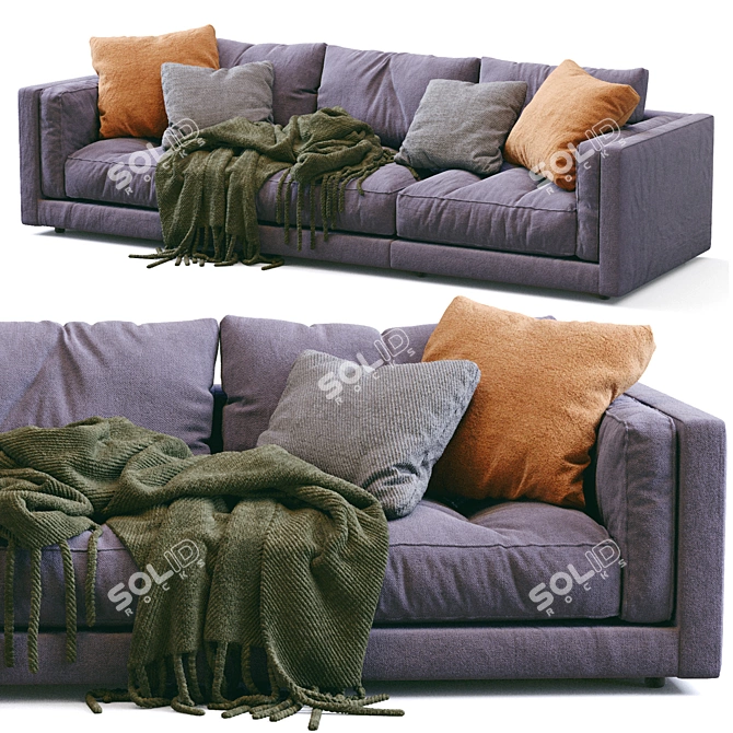 Modern Luxury Sofa LUCIEN Flexform 3D model image 1