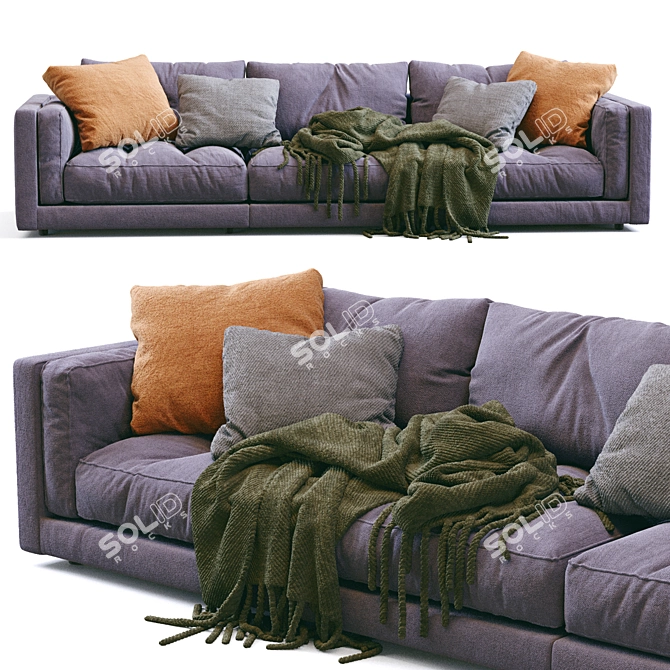 Modern Luxury Sofa LUCIEN Flexform 3D model image 4