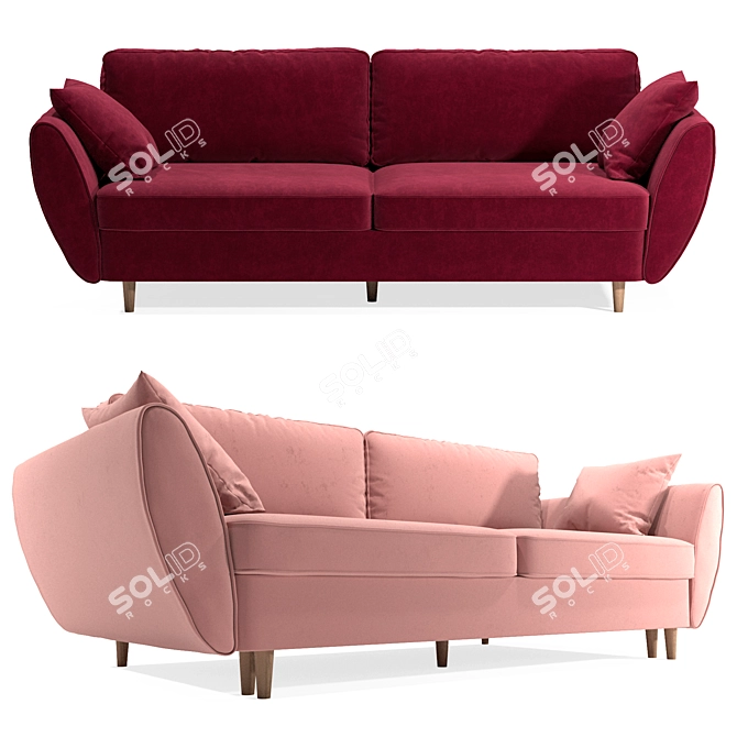 Volga Sofa Bed: Bragi 3D model image 3