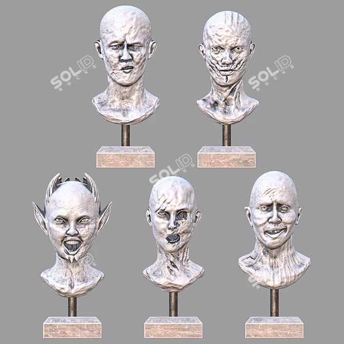 Sculpture Set vol 01: Model Kit 3D model image 3