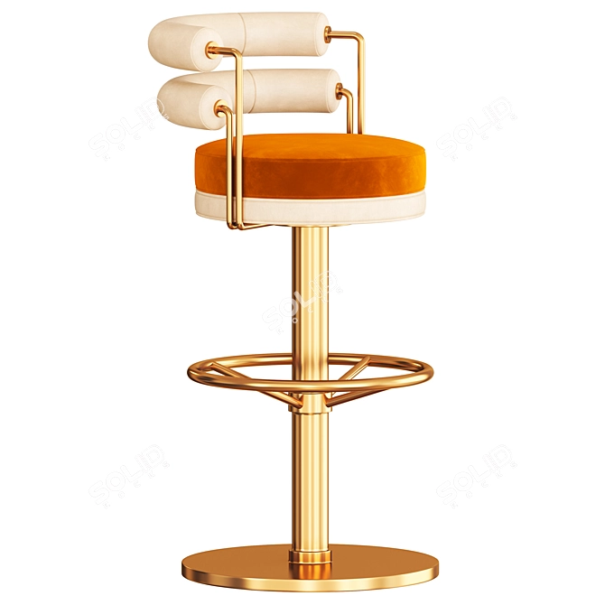 Modern Stylish Bar Chair Design 3D model image 1