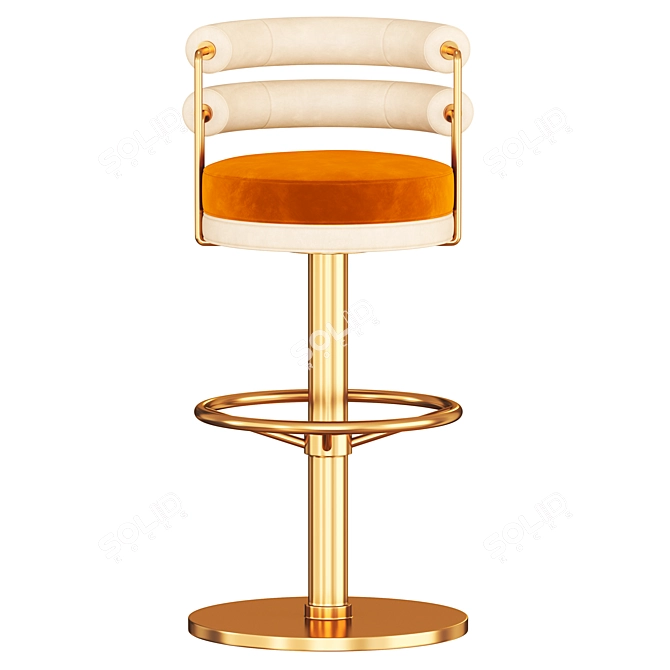 Modern Stylish Bar Chair Design 3D model image 2