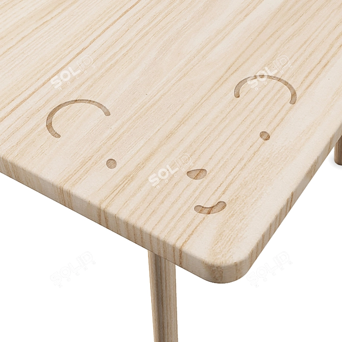 Adorable Children's Table Set 3D model image 3