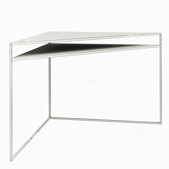 Hiba Steel Corner Shelf 3D model image 4