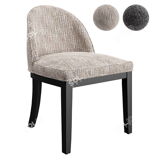 Eichholtz Fallon Dining Chair 3D model image 7