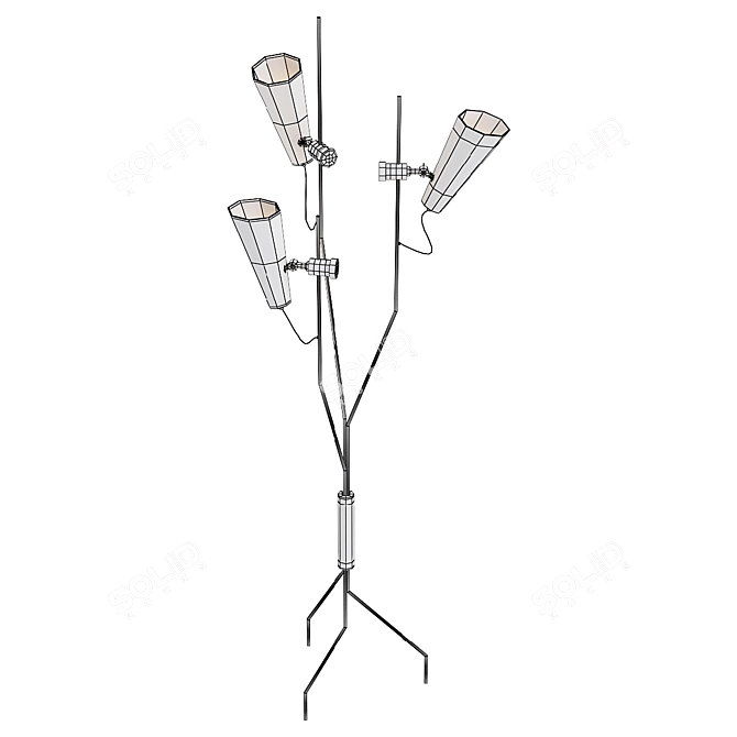 Modern Model EVANS Floor Lamp 3D model image 2