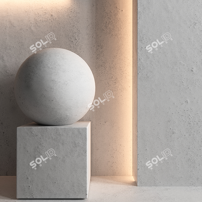 T4K Wall Covering Texture Set 3D model image 1