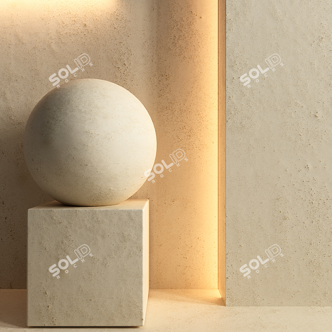 T4K Wall Covering Texture Set 3D model image 2