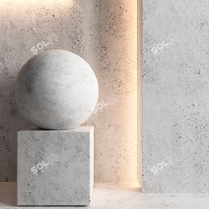 T4K Wall Covering Texture Set 3D model image 4