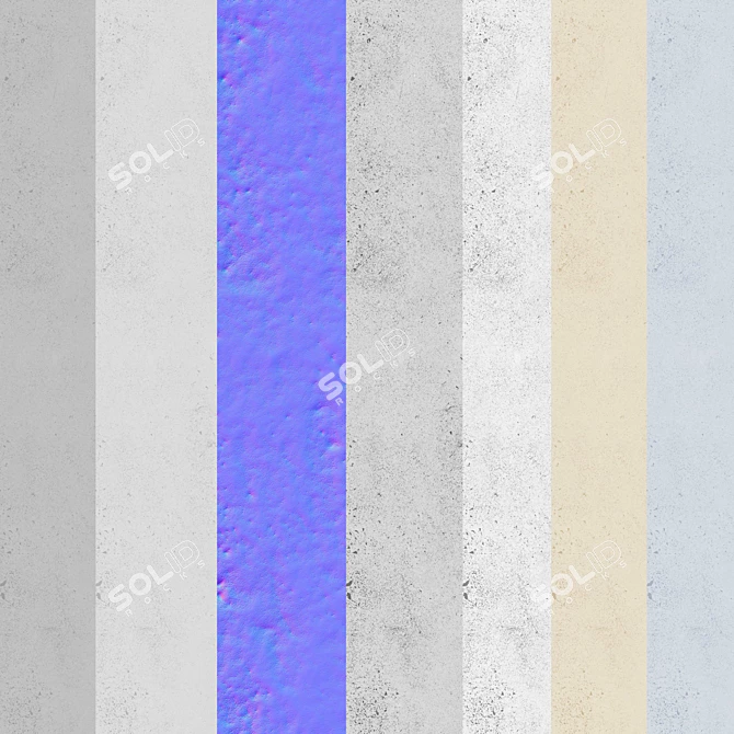 T4K Wall Covering Texture Set 3D model image 6