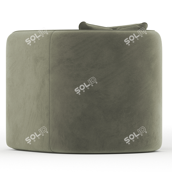 Contemporary Fauteuil Coso Armchair 3D model image 4