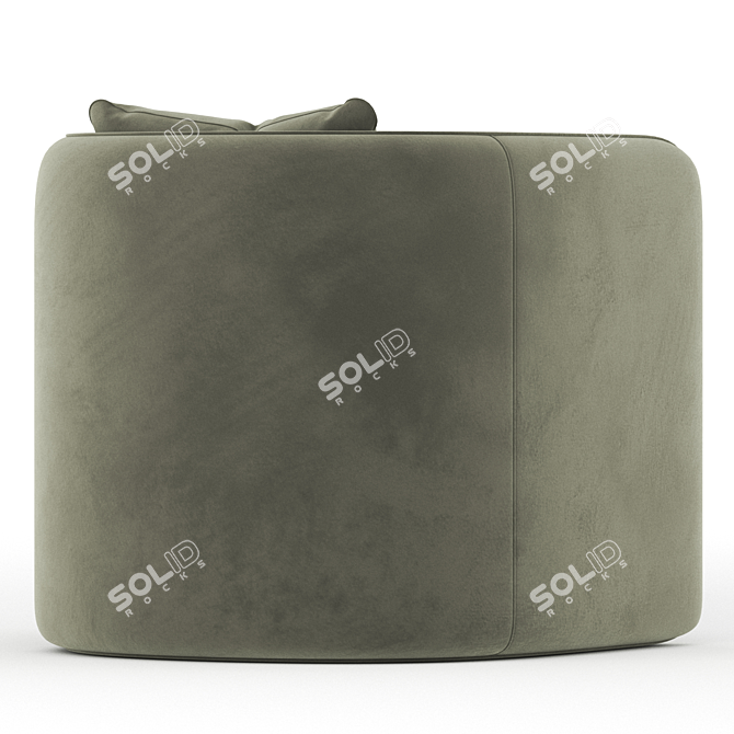 Contemporary Fauteuil Coso Armchair 3D model image 5