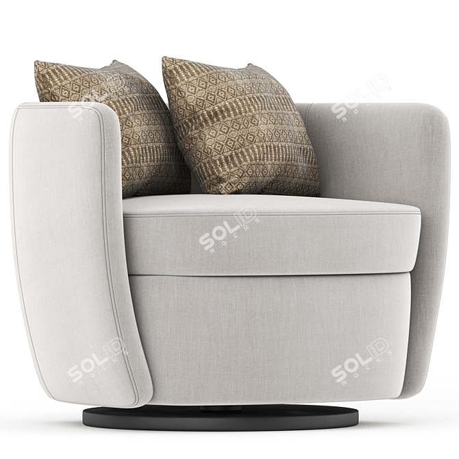 Bellagio Swivel Armchair 3D Model 3D model image 3