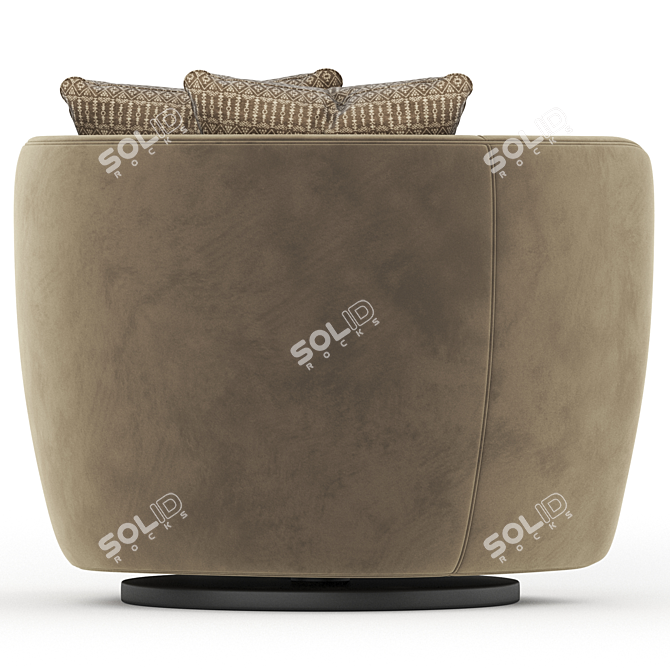 Bellagio Swivel Armchair 3D Model 3D model image 6