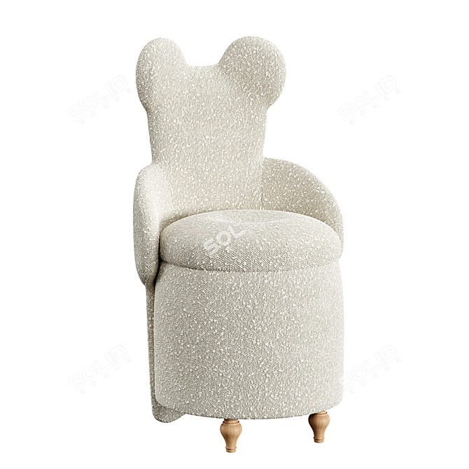 Manifesto Pouf: Chic and Versatile 3D model image 13