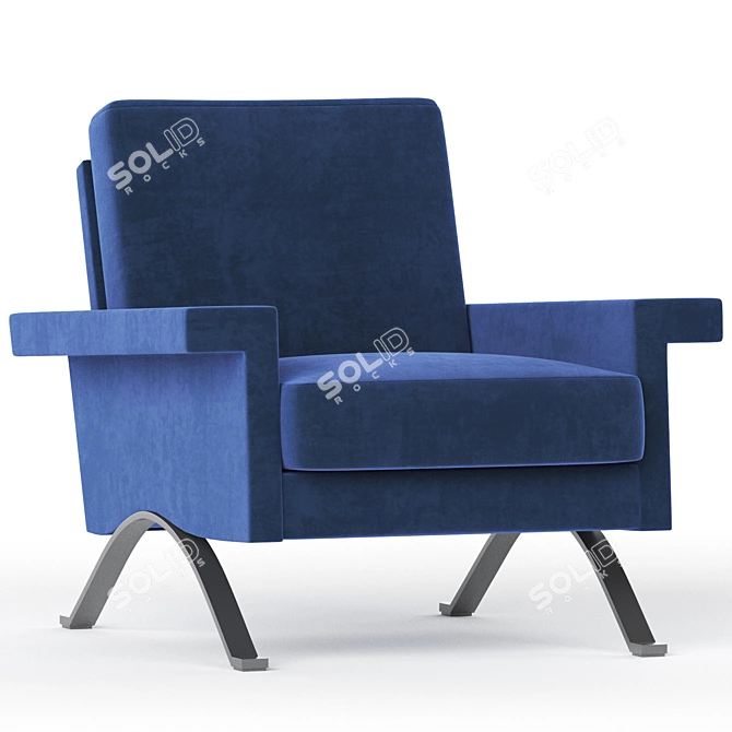 Sleek Cassina Armchair in V-Ray 3D model image 1