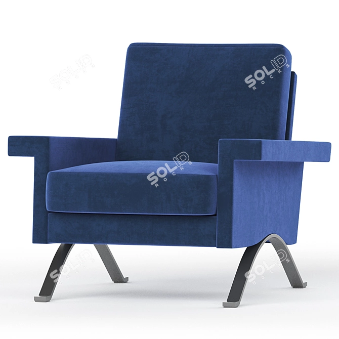 Sleek Cassina Armchair in V-Ray 3D model image 2