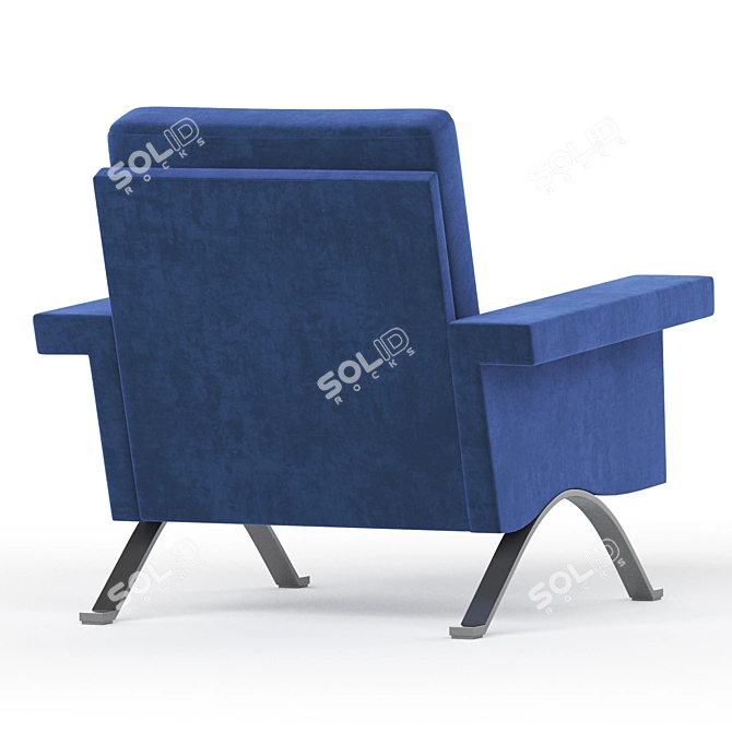 Sleek Cassina Armchair in V-Ray 3D model image 4