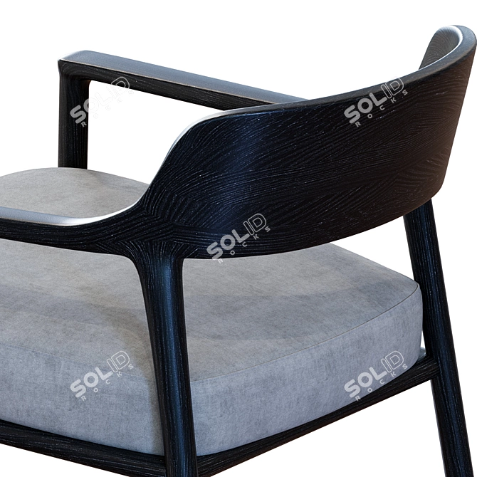 Molteni & C WALTER Armchair 3D model image 4