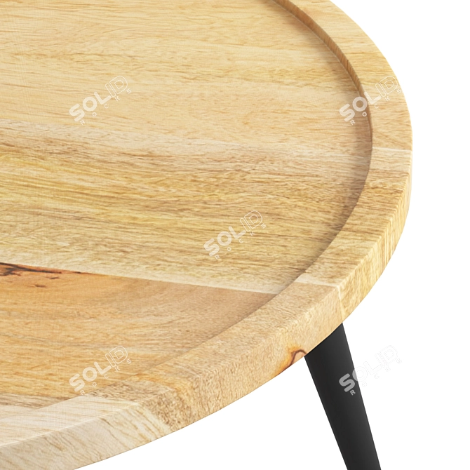 Elegant Saraswati Coffee Table 3D model image 3