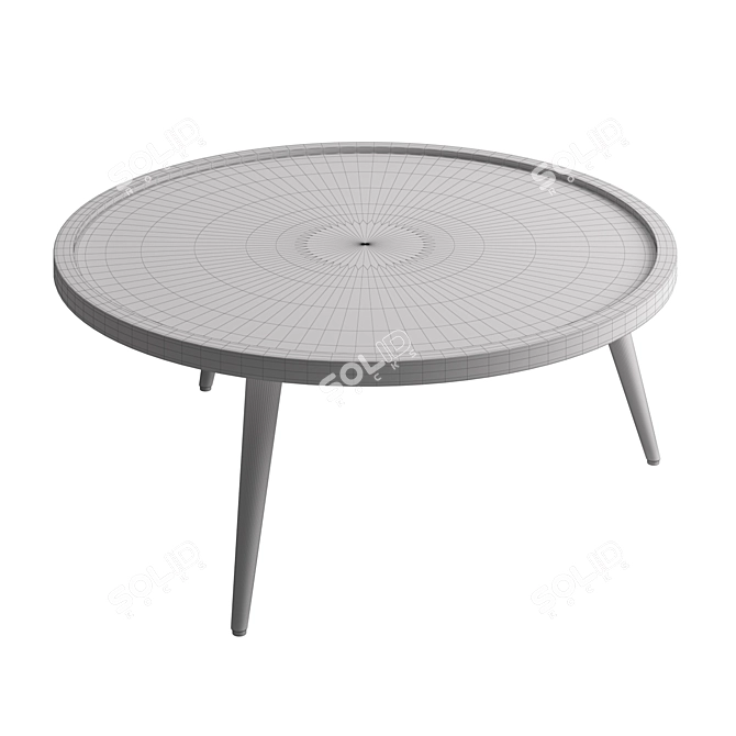 Elegant Saraswati Coffee Table 3D model image 4