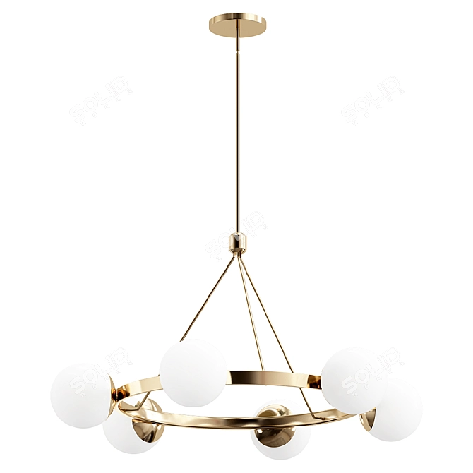 Hayes 5-Light Chandelier Model 3D model image 1