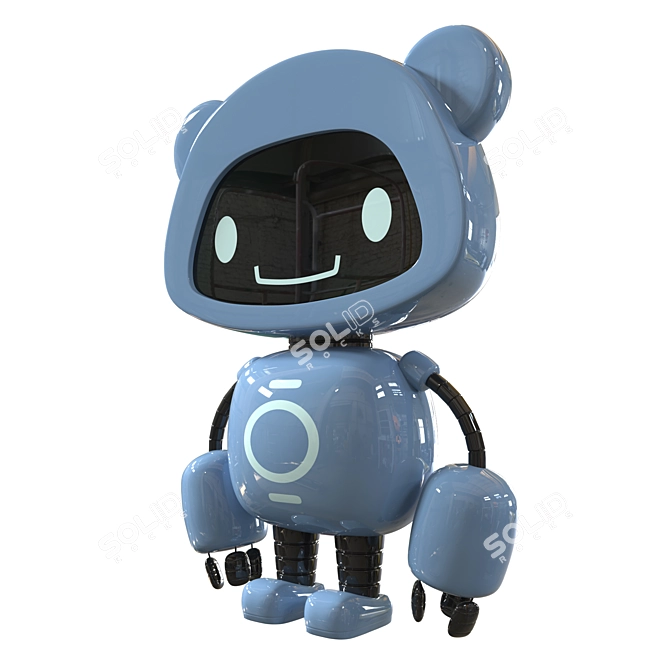 Mechanical Teddy Bear 3D model image 4