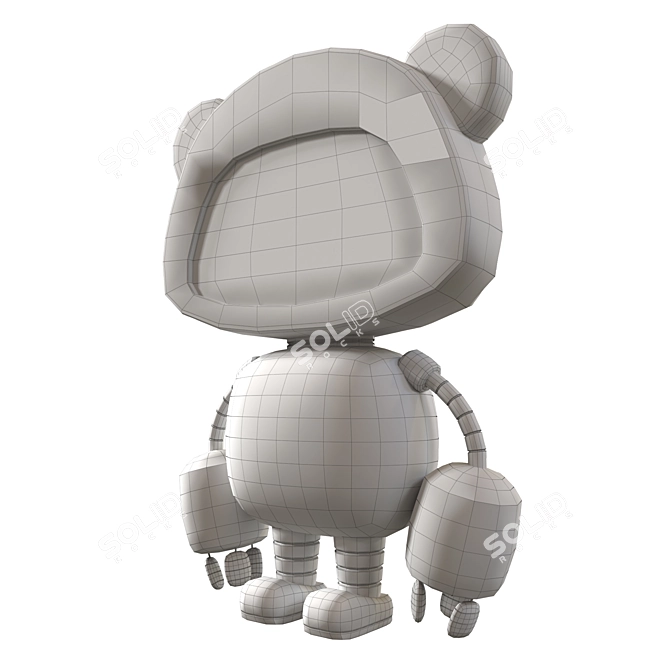 Mechanical Teddy Bear 3D model image 5