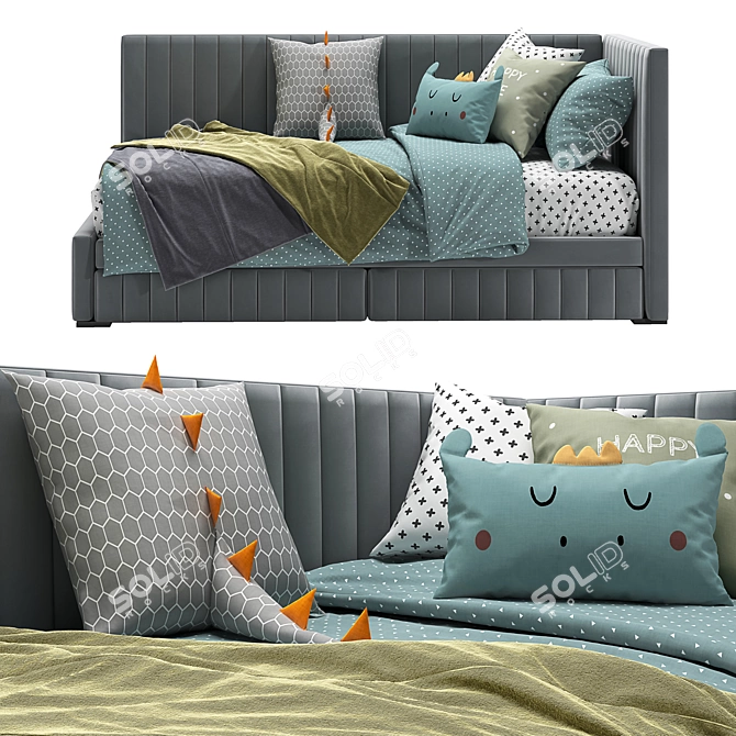  Mareberg Corner Bed Design 3D model image 3