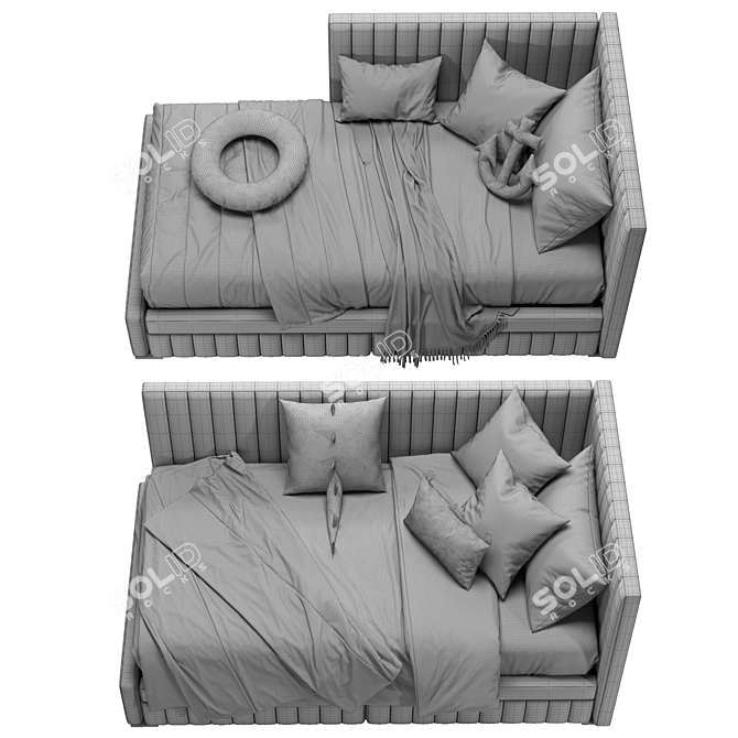  Mareberg Corner Bed Design 3D model image 7