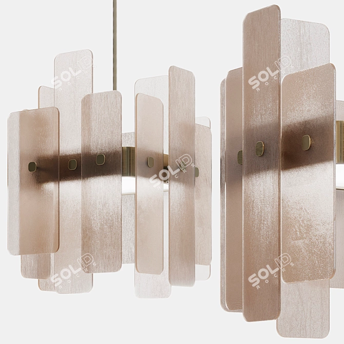 Luxury Sicis Mosaic Ceiling Lamp 3D model image 1