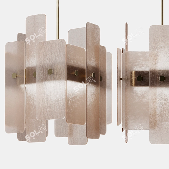 Luxury Sicis Mosaic Ceiling Lamp 3D model image 3