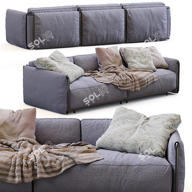 Contemporary Edmond Flexform Sofa 3D model image 3