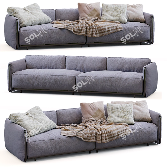 Contemporary Edmond Flexform Sofa 3D model image 5