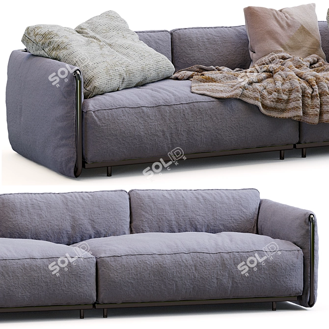 Contemporary Edmond Flexform Sofa 3D model image 6
