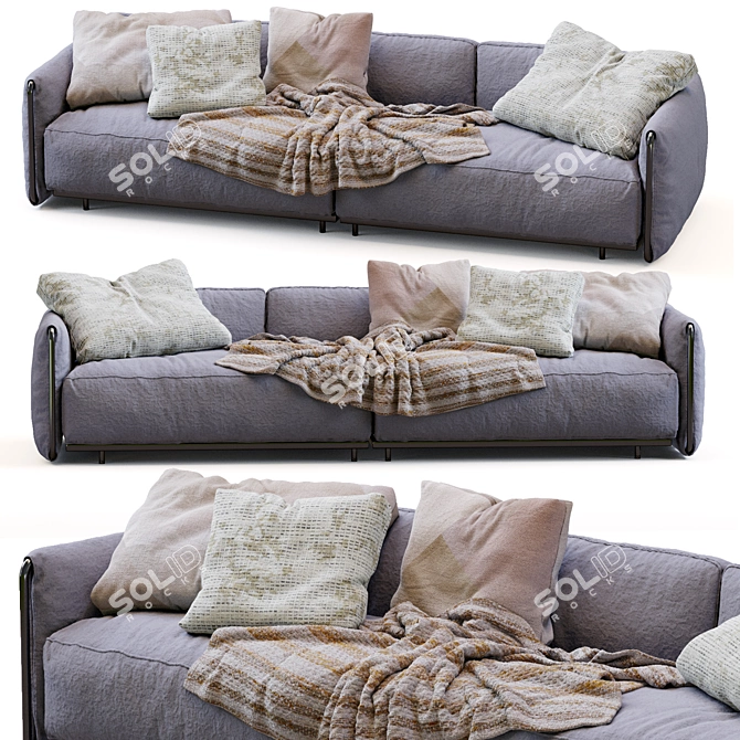 Contemporary Edmond Flexform Sofa 3D model image 7