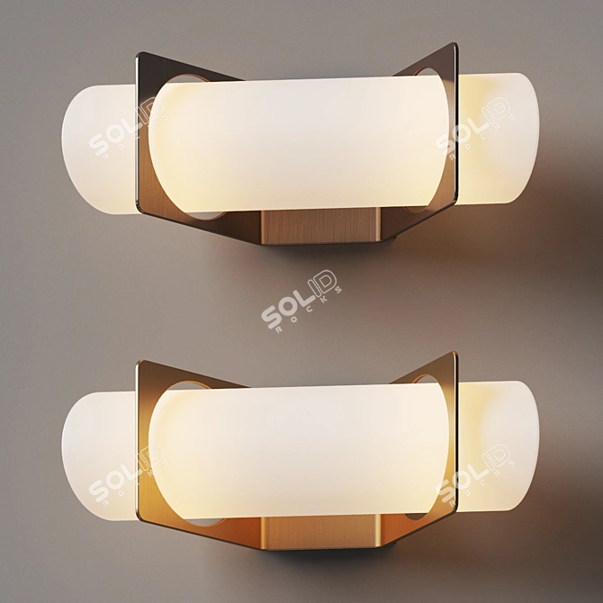 Modern Elegance in Garcelle Sconce 3D model image 2