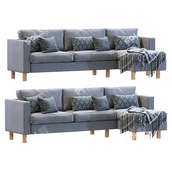 Stylish Karlstad IKEA Sofa Model 3D model image 3