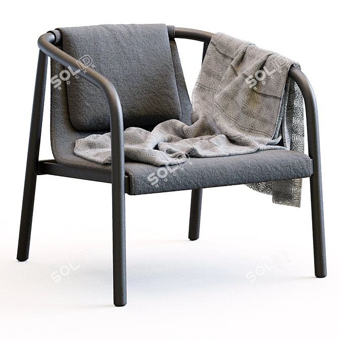 Modern Oslo Lounge Chair Design 3D model image 1