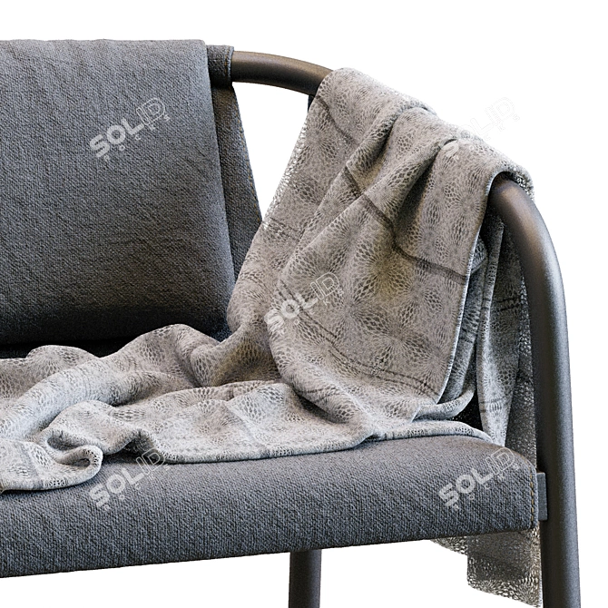 Modern Oslo Lounge Chair Design 3D model image 7