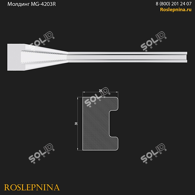 Moldings MG-4203R by RosLepnina 3D model image 2