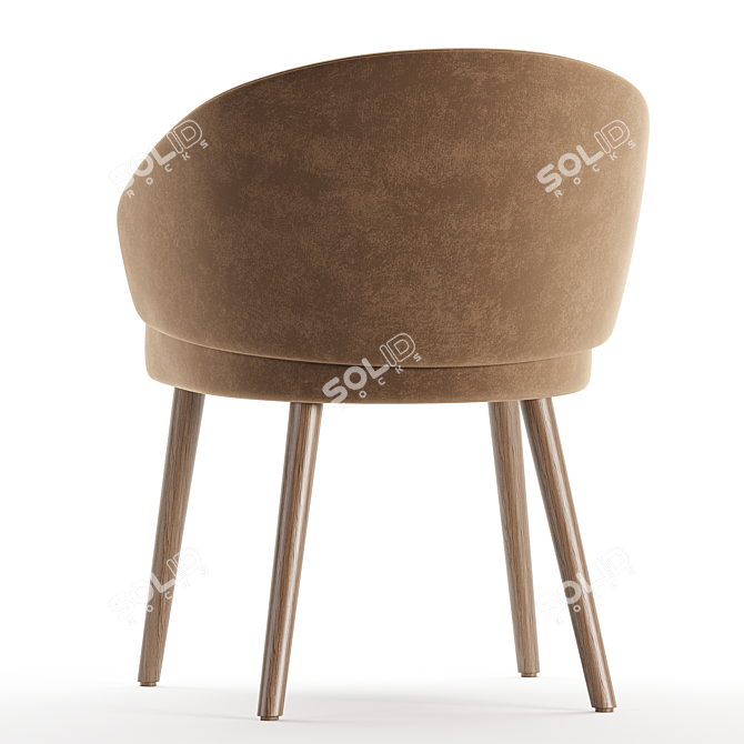 Stylish Lawson Sabbia Chair Model 3D model image 3
