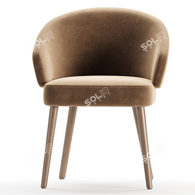 Stylish Lawson Sabbia Chair Model 3D model image 5