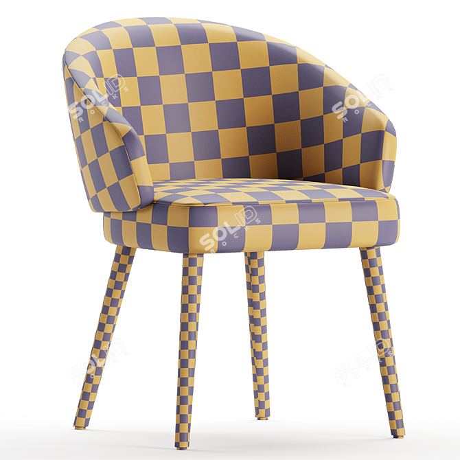 Stylish Lawson Sabbia Chair Model 3D model image 7