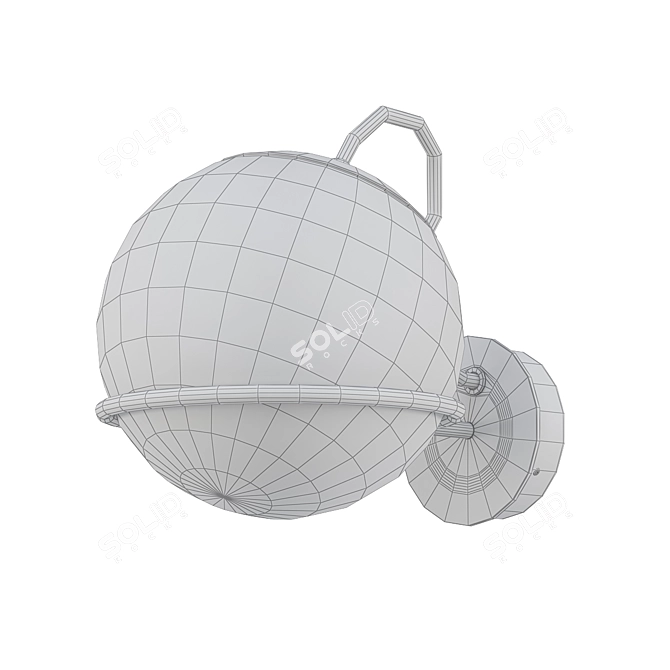 Elegant Astep Wall Light 3D model image 2