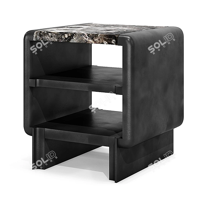 Thierry Lemaire So Black Nightstand 3D model image 1